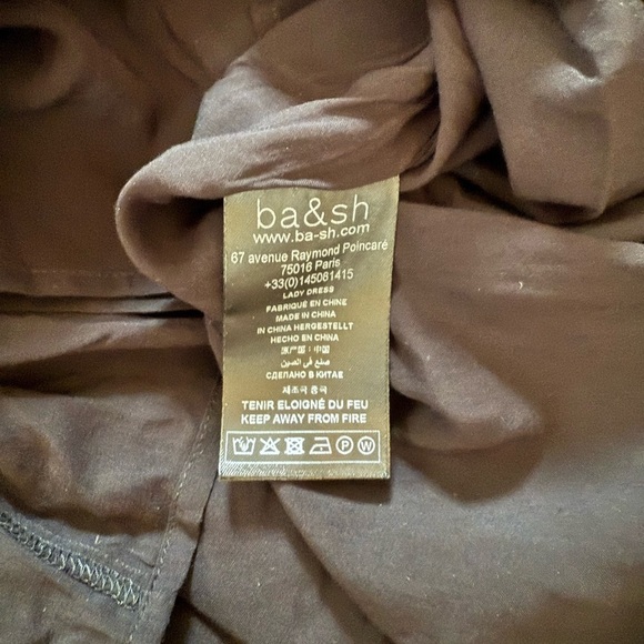 Ba&sh Black Calliope Printed Tiered Midi Dress Size XS - Picture 6 of 7